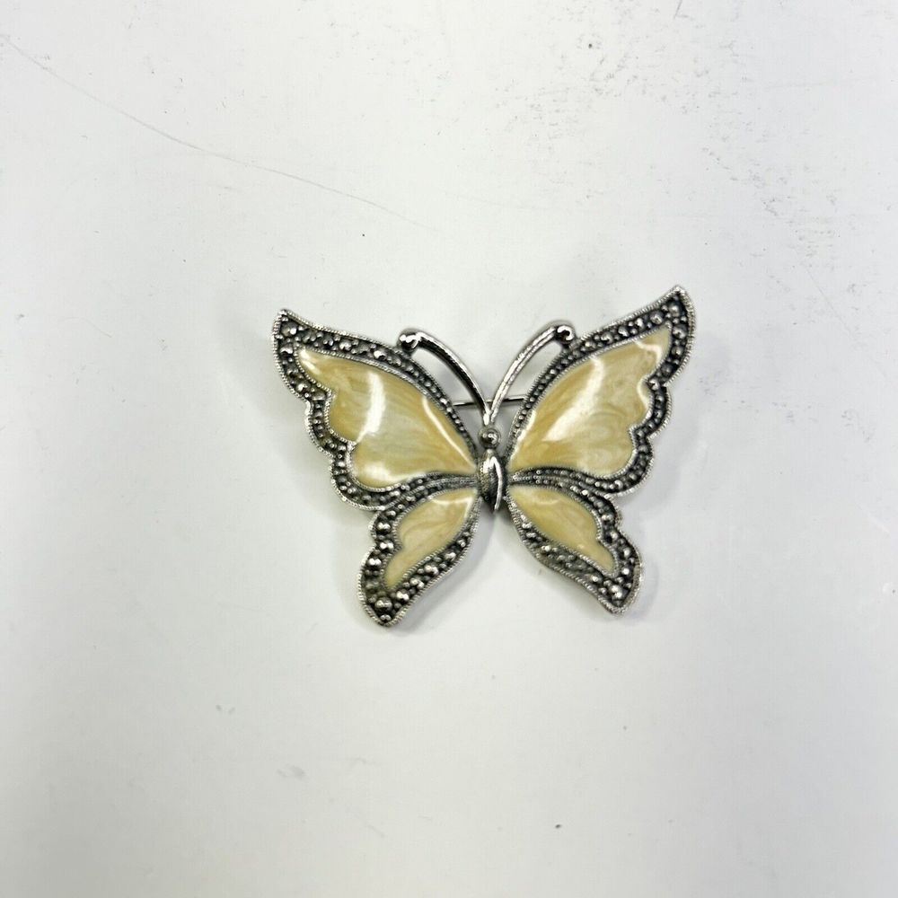 Vintage Avon Butterfly Pin Brooch Yellow for Coat Jacket Dress or  Blouse